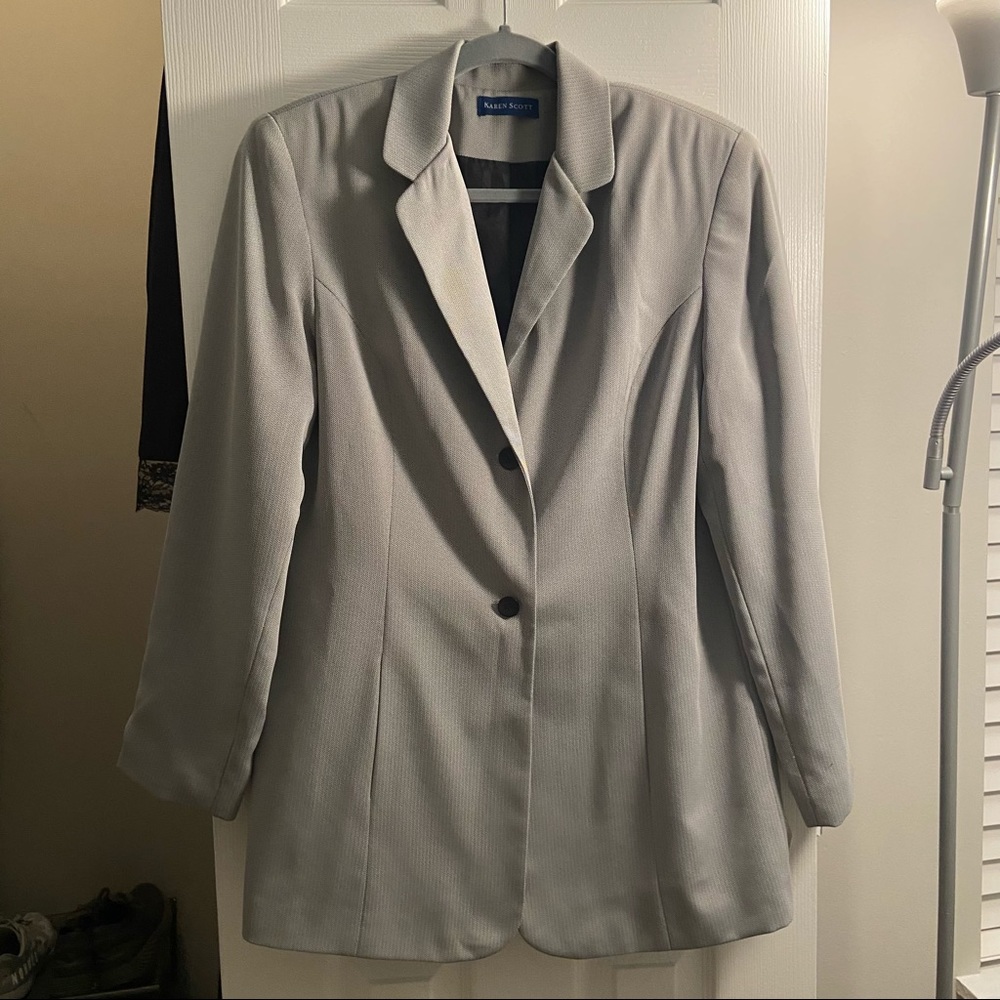 Karen Scott Grey Blazer